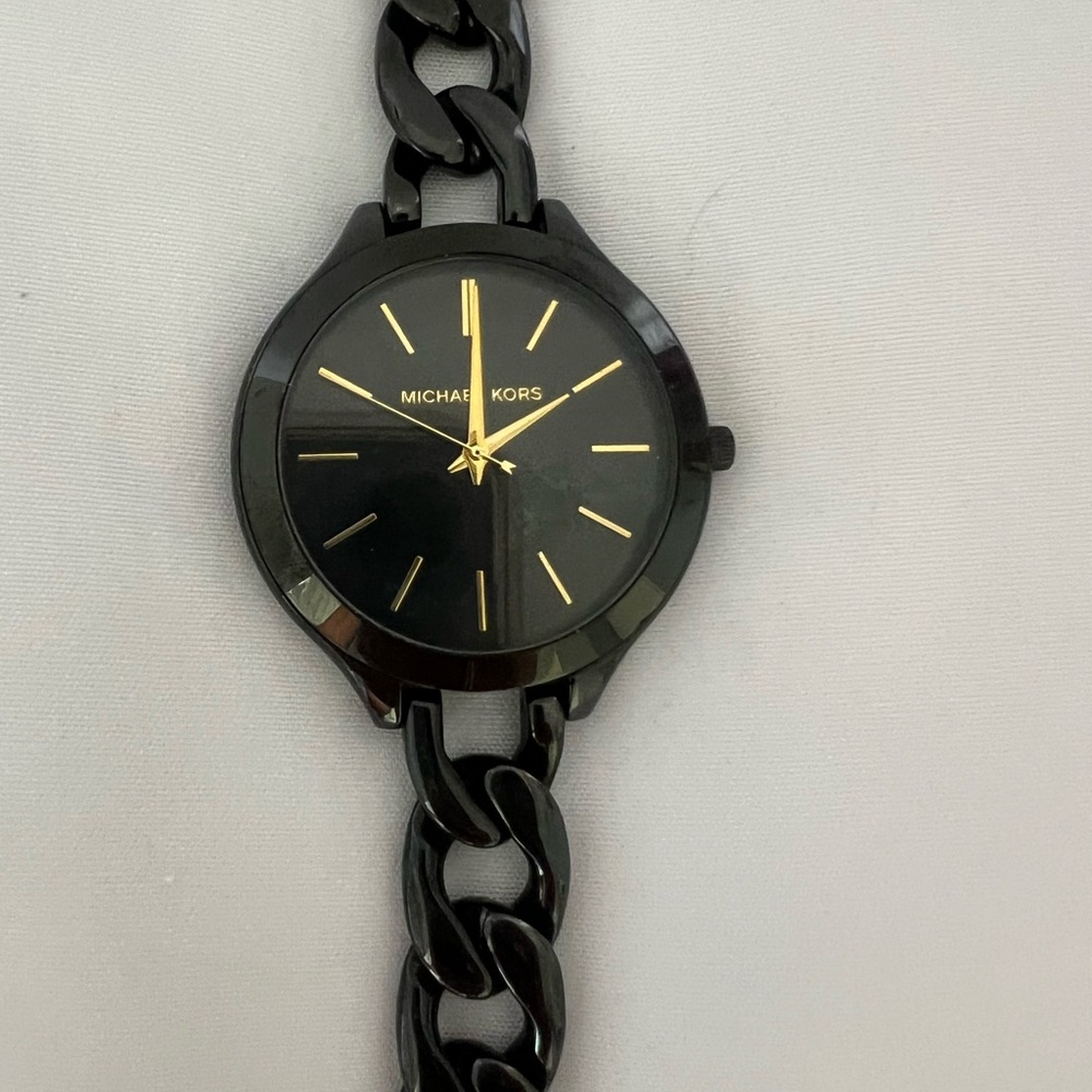 Michael Kors Black and Gold Women's Watch